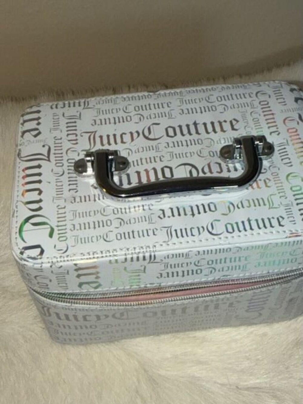 Vintage Juicy Couture Make up Case Pink Lining
